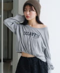 Kastane(カスタネ) 【WEB・一部店舗限定】シャーリングロゴTEE