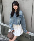 mline(エムライン) [mline]ロゴショート デニムジャケット