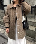 mystic(ミスティック) 【10/27新色START！】≪パルクロウィークおすすめITEM≫襟付きキルティングジャケット