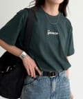 FREDY & GLOSTER(フレディ アンド グロスター) 【GEVACO】ワンポイントロゴチェーン刺繍半袖Tシャツ