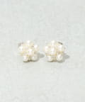 3COINS(スリーコインズ) フラワーパールピアス