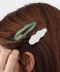 3COINS(スリーコインズ) ウネウネヘアクリップ2個セット