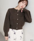 natural couture(ナチュラルクチュール) 【miffyコラボ】miffy釦ニットカーデ