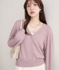 natural couture(ナチュラルクチュール) 【WEB限定】いろいろ釦ベーシックカーデ