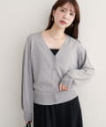 natural couture(ナチュラルクチュール) 【WEB限定】いろいろ釦ベーシックカーデ