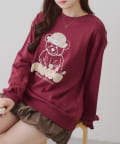 NICE CLAUP / OLIVE des OLIVE OUTLET(ナイスクラップ  / オリーブ デ オリーブ アウトレット) 【RMAF】猫とクマのニット帽スウェットシリーズ