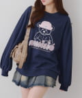 NICE CLAUP / OLIVE des OLIVE OUTLET(ナイスクラップ  / オリーブ デ オリーブ アウトレット) 【RMAF】猫とクマのニット帽スウェットシリーズ