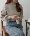NICE CLAUP / OLIVE des OLIVE OUTLET(ナイスクラップ  / オリーブ デ オリーブ アウトレット) プチプラseries♡【RMAF】PBTボトルネックニット