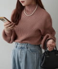 NICE CLAUP / OLIVE des OLIVE OUTLET(ナイスクラップ  / オリーブ デ オリーブ アウトレット) プチプラseries♡【RMAF】PBTボトルネックニット