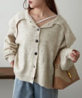 NICE CLAUP / OLIVE des OLIVE OUTLET(ナイスクラップ  / オリーブ デ オリーブ アウトレット) プチプラseries♡【RMAF】襟付きニットカーディガン