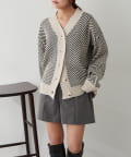 NICE CLAUP / OLIVE des OLIVE OUTLET(ナイスクラップ  / オリーブ デ オリーブ アウトレット) プチプラseries♡【RMAF】ジャガードニットカーディガン