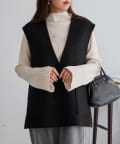 NICE CLAUP / OLIVE des OLIVE OUTLET(ナイスクラップ  / オリーブ デ オリーブ アウトレット) 【RMAF】袖フレアーハイネックニット