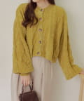 NICE CLAUP / OLIVE des OLIVE OUTLET(ナイスクラップ  / オリーブ デ オリーブ アウトレット) プチプラseries♡【RMAF】２WAYモールケーブルニット