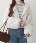 NICE CLAUP / OLIVE des OLIVE OUTLET(ナイスクラップ  / オリーブ デ オリーブ アウトレット) プチプラseries♡【RMAF】フード中綿ジャケット
