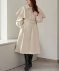 NICE CLAUP / OLIVE des OLIVE OUTLET(ナイスクラップ  / オリーブ デ オリーブ アウトレット) プチプラseries♡【RMAF】ケープ取り外しシングルコート