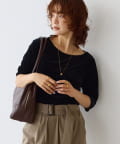 OUTLET(アウトレット) 【RIVE DROITE】シアーベロア5分袖Tee
