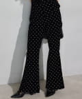 NICE CLAUP / OLIVE des OLIVE OUTLET(ナイスクラップ  / オリーブ デ オリーブ アウトレット) 【Seemi.】ベロアドットパンツ