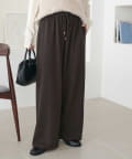 DISCOAT(ディスコート) 【新素材!冬もマイナス3キロ見え】あったかトロミイージーパンツ《WEB限定カラーあり》