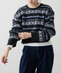 russet(ラシット) フェアアイルクロップドニット