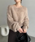 CAPRICIEUX LE'MAGE(カプリシュレマージュ) フェザーラウンドプルオーバー