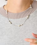 Jena　espace merveilleux(ジェナ　エスパスメルヴェイユ) ミックスパールネックレス