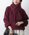 COLONY 2139(コロニー トゥーワンスリーナイン) クルーネックニットwith scarf