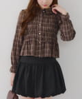 NICE CLAUP / OLIVE des OLIVE OUTLET(ナイスクラップ  / オリーブ デ オリーブ アウトレット) 【RMAF】シャーリングBIG衿ブラウス