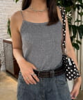 OUTLET(アウトレット) 【Ciaopanic】カップ付きパイルリブキャミソール