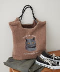 Remind me and forever(リマインドミーアンドフォーエバー) アニマル刺繍コードボアトートバッグ