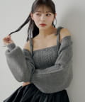 Chico(チコ) ケーブルリボンキャミ+ボレロセット