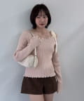 mline(エムライン) [mline]ショルダーリボンニット