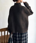 Chez toi(シェトワ) BACKスリットハイネックニットプルオーバー