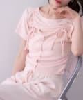 NICE CLAUP / OLIVE des OLIVE OUTLET(ナイスクラップ  / オリーブ デ オリーブ アウトレット) 【one after another】胸あきトップス