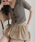 NICE CLAUP / OLIVE des OLIVE OUTLET(ナイスクラップ  / オリーブ デ オリーブ アウトレット) 【one after another】半袖リボンテレコ