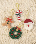3COINS(スリーコインズ) フェルトオーナメント4個セット／クリスマス