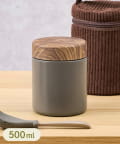 3COINS(スリーコインズ) 木目風スープジャー：500ml／KITINTO