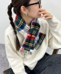 FREDY & GLOSTER(フレディ アンド グロスター) 《別注》【TWEED MILLツイードミル】ウールチェックフリースリバーマフラー