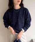 FREDY & GLOSTER(フレディ アンド グロスター) 【大人気リバイバル】ハート刺繍コンパクトスウェットプルオーバー