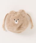 NICE CLAUP / OLIVE des OLIVE OUTLET(ナイスクラップ  / オリーブ デ オリーブ アウトレット) OUTLET限定【RMAF】スフレベア巾着ポーチ