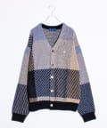 FREDY & GLOSTER(フレディ アンド グロスター) 【実績品番/UNISEX/別注柄あり】【BHPC】モヘヤタッチニットカーディガン