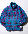 FREDY & GLOSTER(フレディ アンド グロスター) 【DISCUS】UNISEX フリースパイピング配色 ハーフZIPプルオーバー