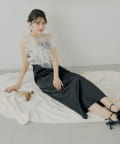 Chico(チコ) 【10/23(木)0時販売】アシメフリルトップス+キャミワンピース【SALON by Chico】