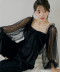 Chico(チコ) 【10/23(木)0時販売】フロントリボンドッキングコンビネゾン【SALON by Chico】