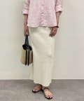 OUTLET(アウトレット) 【Loungedress】和紙リブニットスカート