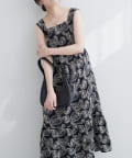 NICE CLAUP / OLIVE des OLIVE OUTLET(ナイスクラップ  / オリーブ デ オリーブ アウトレット) 【natural couture】スパンコール刺しゅうノースリワンピース