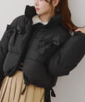 NICE CLAUP / OLIVE des OLIVE OUTLET(ナイスクラップ  / オリーブ デ オリーブ アウトレット) Xで話題！?♡冬無双できる【RMAF】取り外しできるリボン中綿ブルゾン