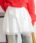 w closet(ダブルクローゼット) アシメティアードミニスカート