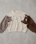 NICE CLAUP / OLIVE des OLIVE OUTLET(ナイスクラップ  / オリーブ デ オリーブ アウトレット) ゆるキャラシリーズ【RMAF】袖キャラシリーズスウェット