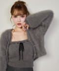 one after another NICE CLAUP(ワンアフターアナザー ナイスクラップ) milkyフェザーリボンビスチェ