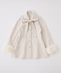 one after another NICE CLAUP(ワンアフターアナザー ナイスクラップ) 【premium order】リボンミドルコート/SMサイズあり